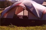 A staffer's tent
