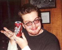 Big Matt displaying a Dr. Pepper - Meriwether